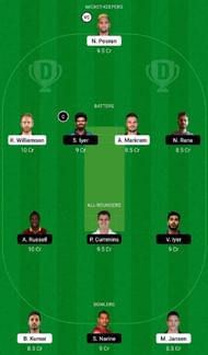 SRH vs KKR Dream11 Fantasy Tip #1